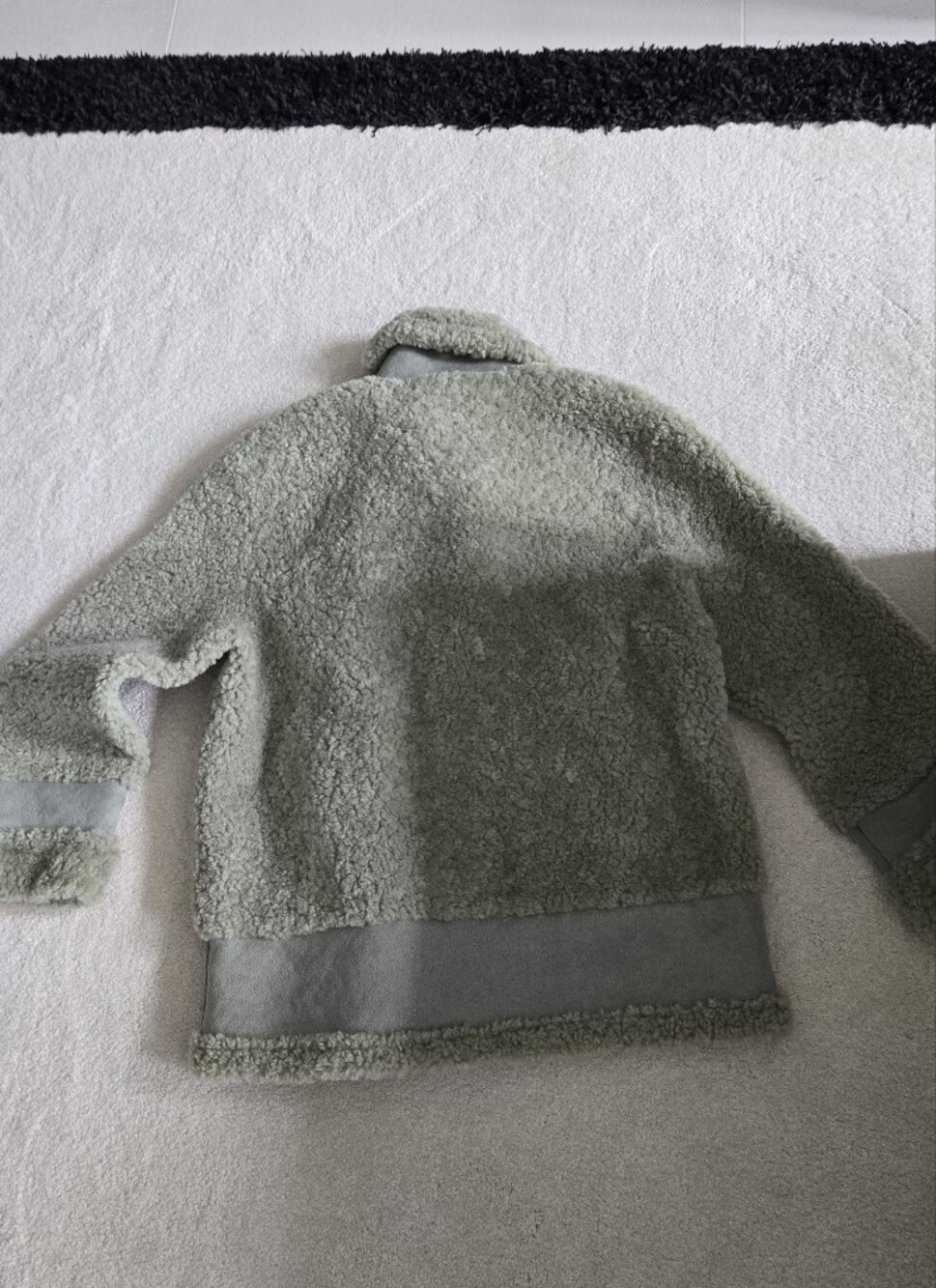 Faux Shearling Jacket Med - Picture 3 of 8